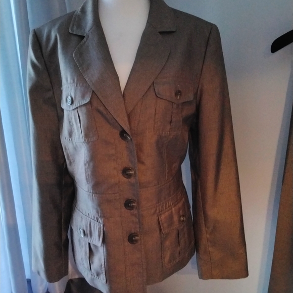 KASPER Ladies lined 2 piece pant suit, size 12 - Picture 2 of 16